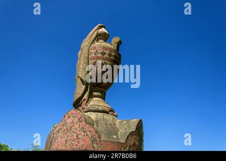 Lapidi vittoriana al cimitero di Hollinwood. Foto Stock