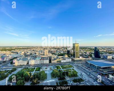 Polonia, Varsavia, Vista della città di Varsavia Foto Stock