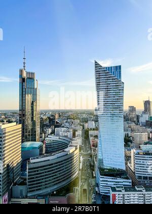 Polonia, Varsavia, Vista della città di Varsavia Foto Stock