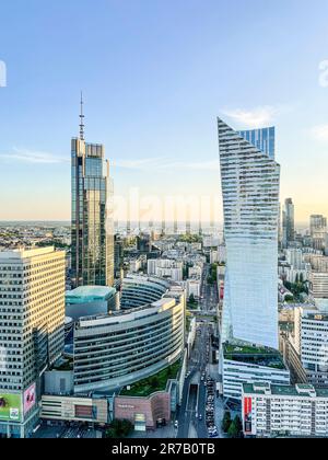 Polonia, Varsavia, Vista della città di Varsavia Foto Stock