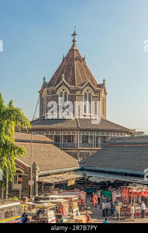 01 18 2012 Mahathma Phule Mandai vintage, Mahathma Phule Market, mercato vegetale, Poona, Pune, Maharashtra, India, Asia Foto Stock