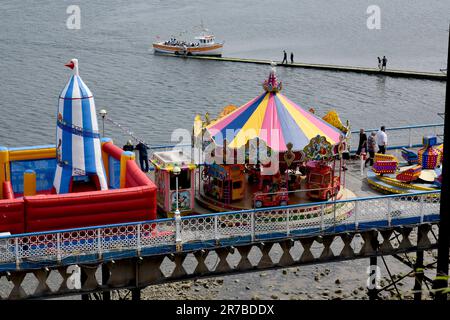 Molo di Llandudno nel Galles del Nord; Galles; Galles; Regno Unito; Regno Unito Foto Stock