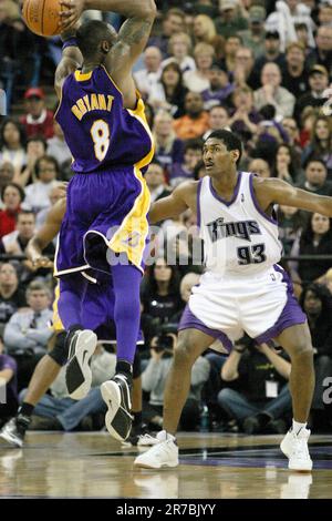 La partita di pallacanestro dei Lakers a Sacramento nel 2006 Foto Stock