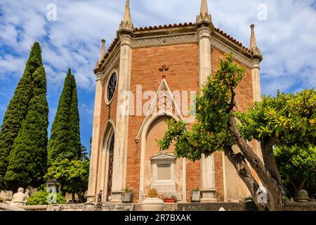 l'ossario e la cappella de castro nel cimitero di pirano in slovenia Foto Stock