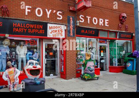 Halloween nei negozi Foy's di Fairborn, Dayton, Ohio, USA. Foto Stock