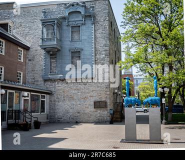 La facciata Tin House nel cortile, in Byward Market, Ottawa, Ontario, Canada il 27 maggio 2023 Foto Stock