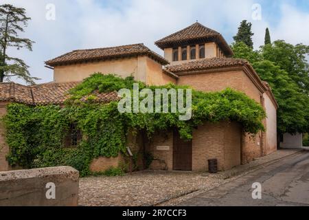 Bagno della Moschea (Bano de la Mezquita) ex bagni arabi dell'Alhambra - Granada, Andalusia, Spagna Foto Stock