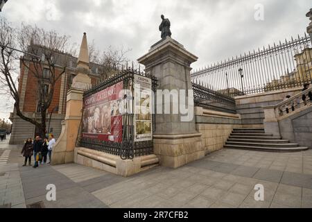 MADRID, SPAGNA - CIRCA GENNAIO 2020: Vista a livello stradale di Madrid. Foto Stock