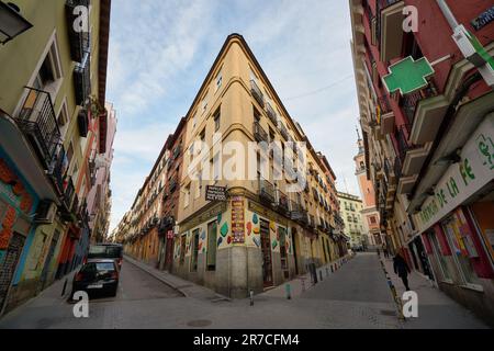 MADRID, SPAGNA - CIRCA GENNAIO 2020: Vista a livello stradale di Madrid. Foto Stock