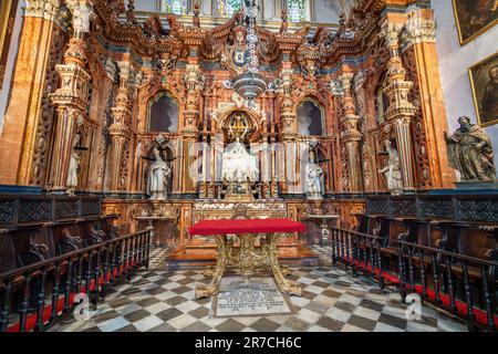 Cappella della Madonna Addolorata (Capilla Virgen de las Angustias) al Duomo interno di Granada - Granada, Andalusia, Spagna Foto Stock