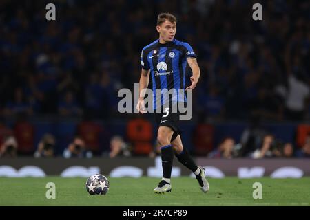 Istanbul, Turchia, 10th giugno 2023. Nicolo Barella del FC Internazionale durante la partita della UEFA Champions League allo Stadio Olimpico Ataturk di Istanbul. L'immagine di credito dovrebbe essere: Jonathan Moskrop / Sportimage Foto Stock