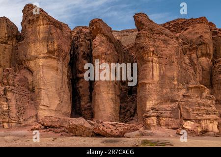 COLONNE DI SALOMONE TIMNA PARK TIMNA NEGEV ISRAELE Foto Stock