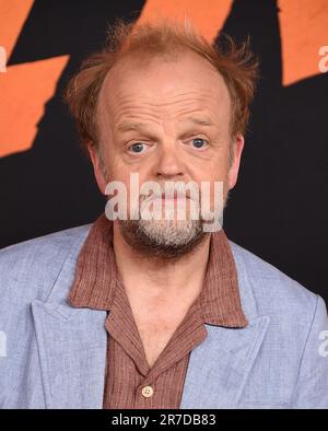 Hollywood, Stati Uniti. 14th giugno, 2023. Toby Jones arriva all'Indiana Jones di Lucasfilm e alla prima americana del Dial of Destiny tenutasi al Dolby Theatre il 14 giugno 2023 a Hollywood, CA. © Lisa OConnor/AFF-USA.com Credit: AFF/Alamy Live News Foto Stock