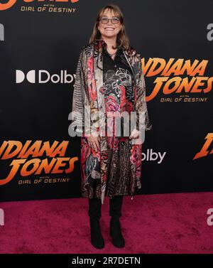 Los Angeles, Stati Uniti. 14th giugno, 2023. Karen Allen arriva all'INDIANA JONES dei Lucasfilms E LA dial OF DESTINY Los Angeles Premiere si tiene al Dolby Theatre di Hollywood, CA, mercoledì 14 giugno 2023. (Foto di Sthanlee B. Mirador/Sipa USA) Credit: Sipa USA/Alamy Live News Foto Stock