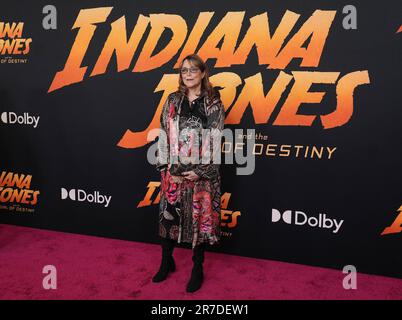 Los Angeles, Stati Uniti. 14th giugno, 2023. Karen Allen arriva all'INDIANA JONES dei Lucasfilms E LA dial OF DESTINY Los Angeles Premiere si tiene al Dolby Theatre di Hollywood, CA, mercoledì 14 giugno 2023. (Foto di Sthanlee B. Mirador/Sipa USA) Credit: Sipa USA/Alamy Live News Foto Stock