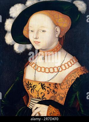 Hans Baldung Grien, Ritratto di una Signora, pittura ad olio su tavola, circa 1530 Foto Stock