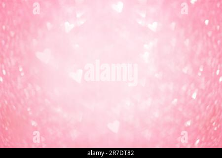 Rosa sfocato San Valentino sfondo concetto. Astratto sfocato colore rosa sfondo luci. Foto Stock