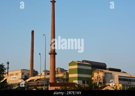 Fabbrica Verallia, Chalons sur Saone, Francia Foto Stock