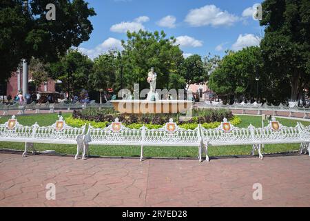 Parque Principal Francisco Cantón Rosado Valladolid Messico Foto Stock