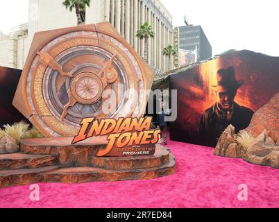 Los Angeles, Stati Uniti. 14th giugno, 2023. Atmosfera all'INDIANA JONES dei Lucasfilms E AL DIAL OF DESTINY Los Angeles Premiere tenutosi al Dolby Theatre di Hollywood, CA, mercoledì 14 giugno 2023. (Foto di Sthanlee B. Mirador/Sipa USA) Credit: Sipa USA/Alamy Live News Foto Stock