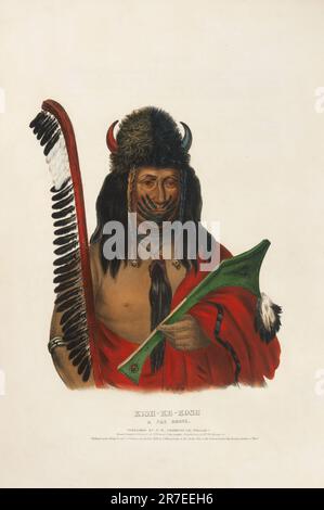 Kish-KE-kosh - Una volpe Brave 1838 Foto Stock
