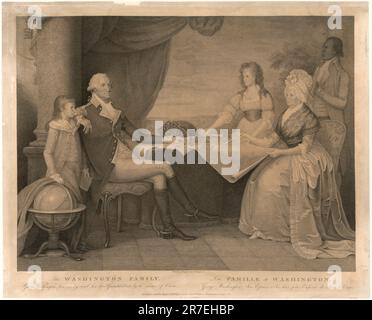 La famiglia Washington 1798 Foto Stock