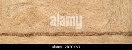 Paesaggio astratto - sfondo di buckskin amato corteccia carta fatta a mano creato in Messico, banner panorama Foto Stock