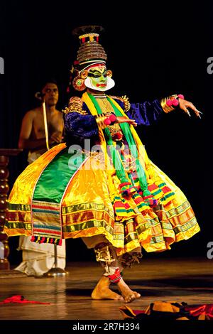 Danza Kathakali. Bhava Bhavanam Festival. Settembre 2009. Chennai, India Foto Stock