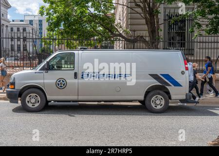 Denver, Colorado, Stati Uniti - 6.15.2023: Downtown Denver, Denver Nuggets Parade Foto Stock