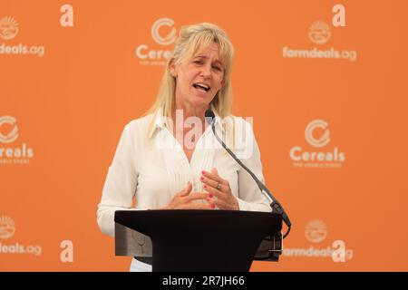 13th giugno 2023 evento cereali Minette batters Presidente della National Farmers Union Foto Stock