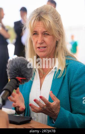 13th giugno 2023 evento cereali Minette batters Presidente della National Farmers Union Foto Stock