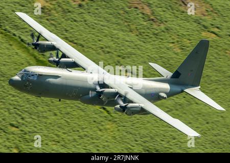 Ultimo volo RAF Hercules Foto Stock