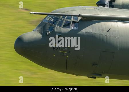 Ultimo volo RAF Hercules Foto Stock