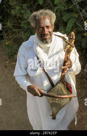 Africa, Etiopia, Axum, cerimonia del timo, cerimonia di battesimo presso la piscina di acqua Santa Foto Stock