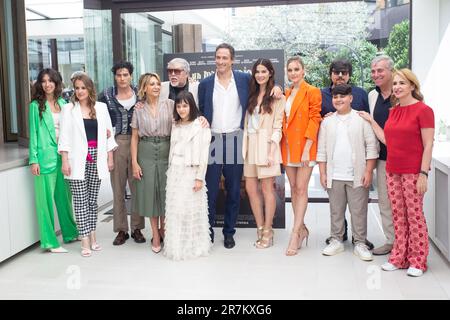 Roma, Italia. 16th giugno, 2023. Cast partecipa alla foto del film 'un matrimonio mostruoso' all'Hotel Visconti di Roma (Photo by Matteo Nardone/Pacific Press/Sipa USA) Credit: Sipa USA/Alamy Live News Foto Stock