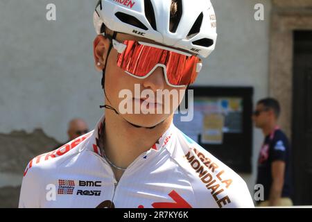 Pergine Valsugana, Italia. 16th giugno, 2023. 2023 giro Next Gen - UCI U-23 European Tour Road Cycling 2023; fede Gabriel (ITA) Credit: Action Plus Sports/Alamy Live News Foto Stock