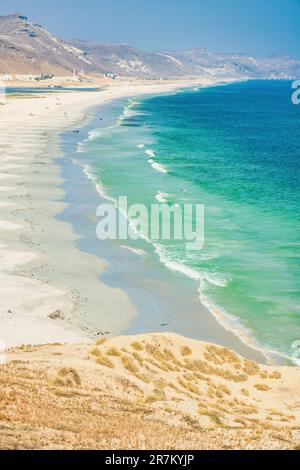 Spiaggia vicino Salalah, Dhofar Governatorato, Oman Foto Stock