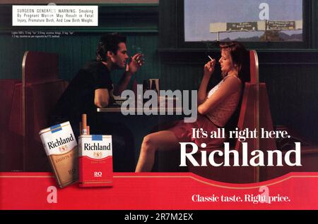 Vintage June 1991 'Playboy' Magazine Advert, USA Foto Stock