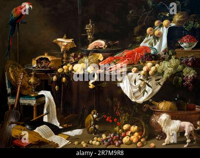 Banquet Still Life, Adriaen van Utrecht, 1644, Rijksmuseum, Amsterdam, Paesi Bassi, Europa, Foto Stock