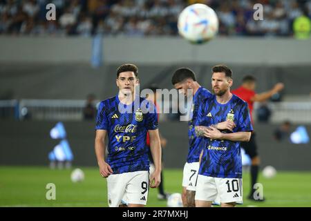 Julian Alvarez sulla squadra di calcio Argentina Selection Foto Stock