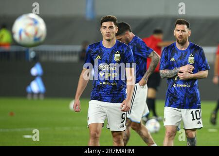Julian Alvarez sulla squadra di calcio Argentina Selection Foto Stock