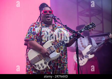 Manchester, Stati Uniti. 19th giugno, 2022. Celisse suona durante il giorno 1 del 2023 Bonnaroo Music & Arts Festival il 15 giugno 2023 a Manchester, Tennessee. Foto: Darren Eagles/imageSPACE /Sipa USA Credit: Sipa USA/Alamy Live News Foto Stock