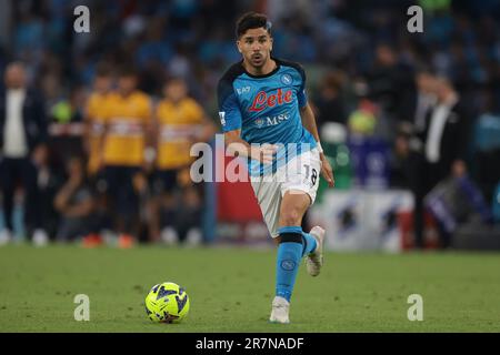 Napoli, Italia. 4th giugno, 2023. Giovanni Simeone della SSC Napoli durante la Serie A match a San Paolo, Napoli. Il credito di immagine dovrebbe essere: Jonathan Moskrop/Sportimage Credit: Sportimage Ltd/Alamy Live News Foto Stock