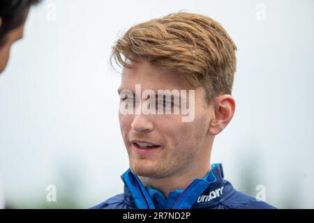 Logan Sargeant (USA) Williams Racing.durante il day2, venerdì, di FORMULA 1 PIRELLI GRAND PRIX DU CANADA 2023 - dal 15th al 18th giugno 2023 a Montreal, Quebec, Canada Foto Stock