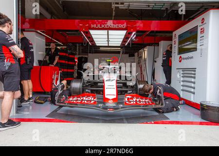 Haas F1 Team.durante il day2, venerdì, di FORMULA 1 PIRELLI GRAND PRIX DU CANADA 2023 - dal 15th al 18th giugno 2023 a Montreal, Quebec, Canada Foto Stock