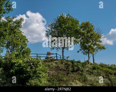 L'immagine è del famoso Butte de Warlencourt, combattuto duramente da inglesi e tedeschi durante la battaglia della somme nella prima guerra mondiale Foto Stock