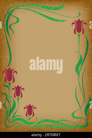 cornice vettoriale moderna verticale a colori modificabile e scalabile Illustrazione Vettoriale