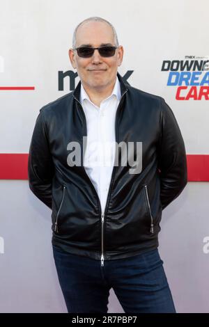 Los Angeles, Stati Uniti. 16th giugno, 2023. Chris Mazzili partecipa all'arrivo delle MAX Original Downey's Dream Cars al Petersen Automotive Museum di Los Angeles, California, il 16 giugno 2023. (Foto di Corine Solberg/SipaUSA) Credit: Sipa USA/Alamy Live News Foto Stock