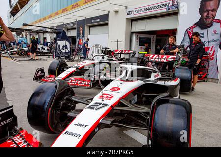 Haas F1 Team nel corso del day2, venerdì, di FORMULA 1 PIRELLI GRAND PRIX DU CANADA 2023 - dal 15th al 18th giugno 2023 a Montreal, Quebec, Canada Foto Stock