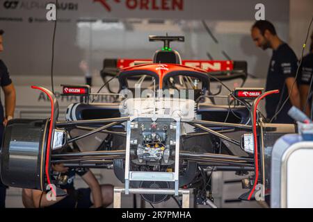 Scuderia AlphaTauri car.During Day 1 di FORMULA 1 PIRELLI GRAND PRIX DU CANADA 2023 - dal 15th al 18th giugno 2023 a Montreal, Quebec, Canada Foto Stock